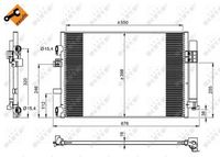 NRF 350209 - Condensador, aire acondicionado - EASY FIT