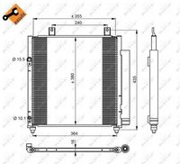 NRF 350221 - Condensador, aire acondicionado - EASY FIT