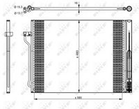 NRF 350325 - Condensador, aire acondicionado - EASY FIT