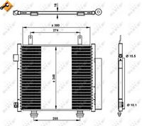 NRF 350337 - Condensador, aire acondicionado - EASY FIT