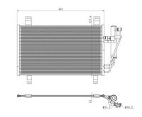 NRF 350361 - Condensador, aire acondicionado