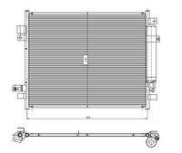 NRF 350418 - Condensador, aire acondicionado - EASY FIT