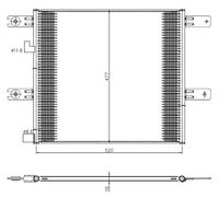 NRF 350508 - Condensador, aire acondicionado