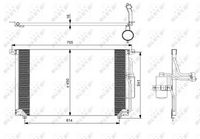 NRF 35184 - Condensador, aire acondicionado