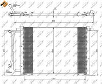 NRF 35250 - Condensador, aire acondicionado - EASY FIT