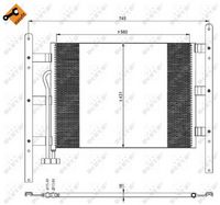 NRF 35329 - Condensador, aire acondicionado - EASY FIT