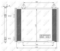 NRF 35351 - Condensador, aire acondicionado