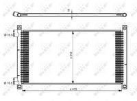 NRF 35490 - Profundidad de red [mm]: 16<br>Longitud de red [mm]: 537<br>Ancho de red [mm]: 308<br>Material: Aluminio<br>Agente frigorífico: R 134 a<br>Agente frigorífico: R 1234yf<br>Artículo complementario / información complementaria 2: sin secador<br>