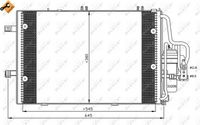 NRF 35530 - Profundidad de red [mm]: 16<br>Longitud de red [mm]: 588<br>Ancho de red [mm]: 381<br>Propiedad química: resistente a la corrosión<br>Material: Aluminio<br>Agente frigorífico: R 134 a<br>Agente frigorífico: R 1234yf<br>Artículo complementario / información complementaria 2: con secador<br>