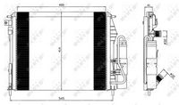 NRF 35547 - Condensador, aire acondicionado