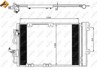 NRF 35554 - Condensador, aire acondicionado - EASY FIT