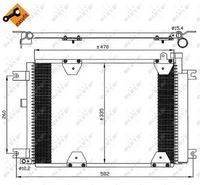 NRF 35580 - Condensador, aire acondicionado - EASY FIT