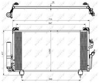 NRF 35755 - Condensador, aire acondicionado