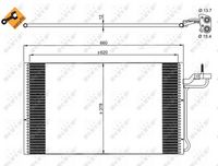 NRF 35882 - Condensador, aire acondicionado - EASY FIT