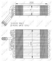 NRF 36024 - Evaporador, aire acondicionado