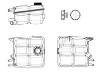 NRF 454015 - Depósito compensación, refrigerante - EASY FIT