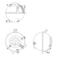 NRF 454082 - Capacidad [litros]: 0,8<br>Material: Plástico<br>Artículo complementario / información complementaria 2: con tapa<br>Artículo complementario/Información complementaria: con sensor de nivel de refrigerante<br>