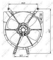 NRF 47042 - Ventilador, refrigeración del motor