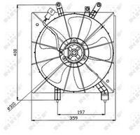 NRF 47043 - Ventilador, refrigeración del motor