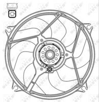 NRF 47069 - Ventilador, refrigeración del motor