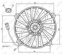 NRF 47073 - Ventilador, refrigeración del motor