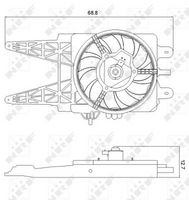 NRF 47248 - Ventilador, refrigeración del motor