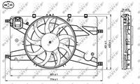 NRF 47757 - Ventilador, refrigeración del motor