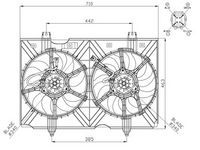 NRF 47942 - Ventilador, refrigeración del motor