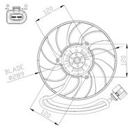 NRF 47946 - Ventilador, refrigeración del motor