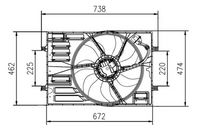 NRF 47950 - Restricción de fabricante: BROSE<br>Tensión [V]: 12<br>Diámetro 1 [mm]: 295<br>Diámetro 2 [mm]: 370<br>Artículo complementario / información complementaria 2: con bastidor radiador (armazón)<br>Forma del enchufe: oval<br>Número de enchufes de contacto: 4<br>