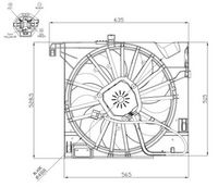 NRF 47955 - Ventilador, refrigeración del motor