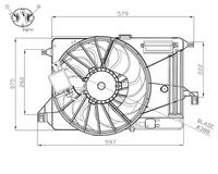 NRF 47964 - Ventilador, refrigeración del motor