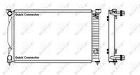 NRF 50543A - Clase de caja de cambios: Transmisión automática CVT (continua)<br>Material: Aluminio<br>Calefacción / Refrigeración: para vehículos con radiador combinado agua/aceite<br>Longitud de red [mm]: 630<br>Ancho de red [mm]: 408<br>Profundidad de red [mm]: 26<br>Tipo radiador: Aletas refrigeración soldadas<br>