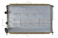 NRF 509503A - Equipamiento de vehículo: para vehículos con climatizador<br>Material: Aluminio<br>Longitud de red [mm]: 582<br>Ancho de red [mm]: 394<br>Profundidad de red [mm]: 32<br>Artículo complementario / información complementaria 2: con piezas de montaje<br>Tipo radiador: Aletas refrigeración soldadas<br>