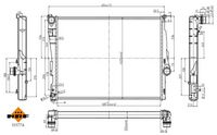 NRF 51577A - Radiador, refrigeración del motor