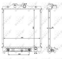 NRF 516355 - Radiador, refrigeración del motor - EASY FIT