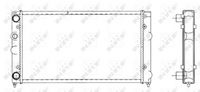 NRF 519501 - Radiador, refrigeración del motor
