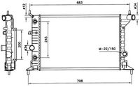 NRF 519516 - Radiador, refrigeración del motor