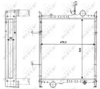 NRF 523373 - Radiador, refrigeración del motor