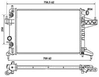 NRF 53035 - Radiador, refrigeración del motor