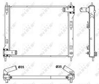 NRF 53061 - Radiador, refrigeración del motor