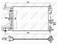 NRF 53122 - Radiador, refrigeración del motor