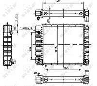 NRF 53149 - Radiador, refrigeración del motor