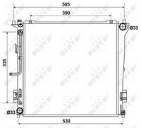 NRF 53163 - Radiador, refrigeración del motor