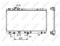 NRF 53349 - año construcción desde: 02/1998<br>Clase de caja de cambios: Automática, 4 vel.<br>Material: Aluminio<br>Longitud de red [mm]: 638<br>Ancho de red [mm]: 325<br>Profundidad de red [mm]: 16<br>Tipo radiador: Aletas refrigeración soldadas<br>