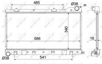 NRF 53595 - Radiador, refrigeración del motor