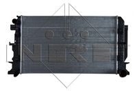 NRF 53885 - Clase de caja de cambios: Transmisión automática<br>Material: Aluminio<br>Calefacción / Refrigeración: para vehículos con radiador combinado agua/aceite<br>Longitud de red [mm]: 680<br>Ancho de red [mm]: 408<br>Profundidad de red [mm]: 23<br>Versión: Alternative<br>Tipo radiador: Aletas refrigeración unidas mecánicamente<br>