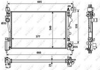 NRF 53981 - Radiador, refrigeración del motor