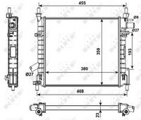 NRF 53989 - Radiador, refrigeración del motor