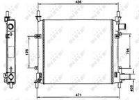 NRF 54601 - Radiador, refrigeración del motor